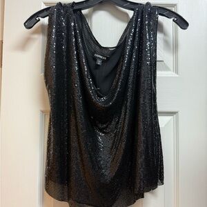 Express Black Sequin Women's Top
